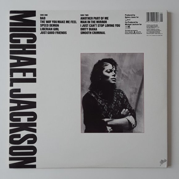 Michael Jackson. Bad. 1987 - Picture 4 of 9